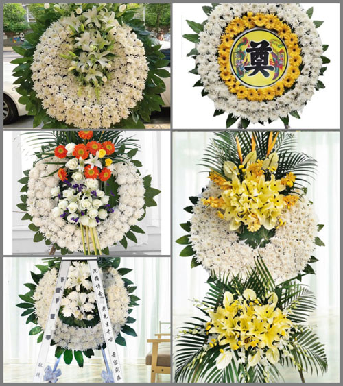 广东梅州市丰顺县砂田镇南溪村花圈速递